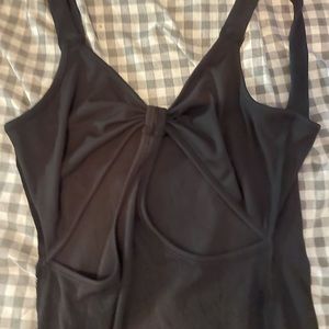 Black Keyhole Midi Bodycon Dress